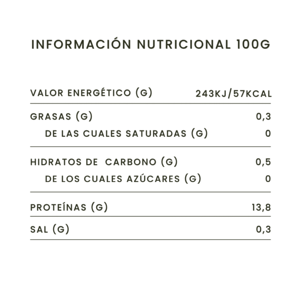 tabla nutricional pr-ou natural
