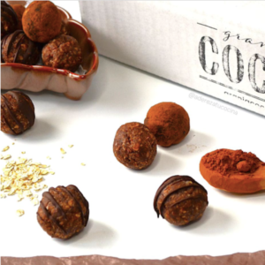 Trufas navideñas saludables sin gluten