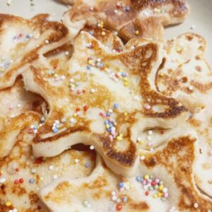 pancakes de galleta con sprinkles