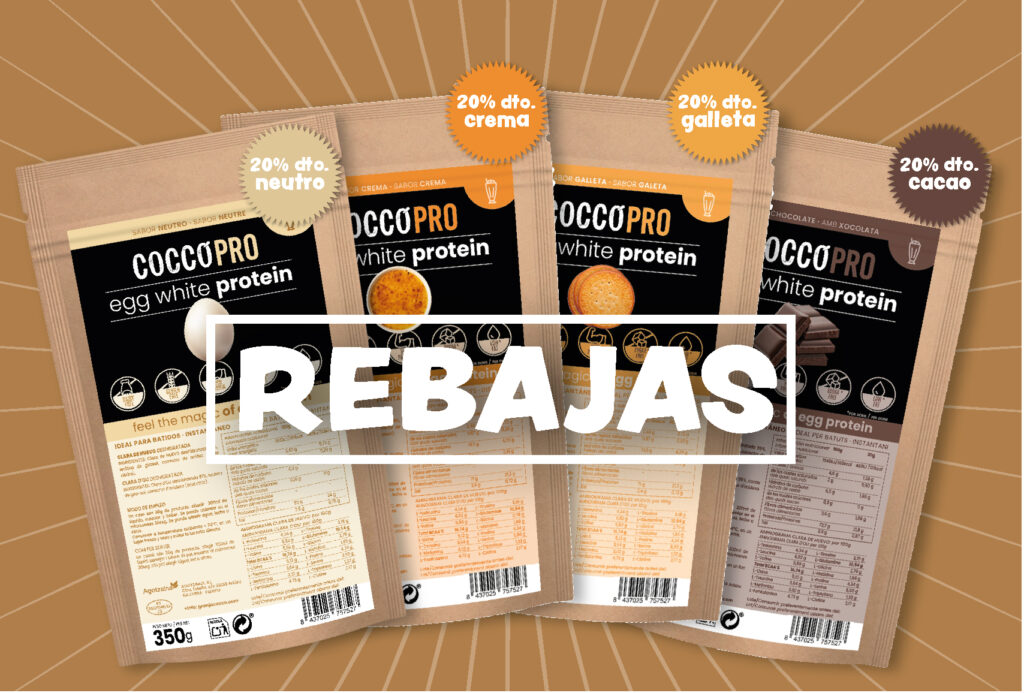 20% de descuento en proteína de clara de huevo en polvo