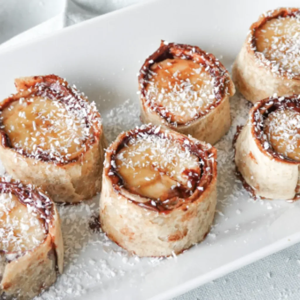 Wrap Proteico, Crema de Cacao y Plátano