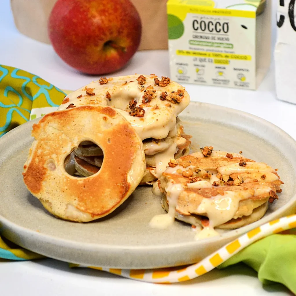 donuts proteicos con manzana